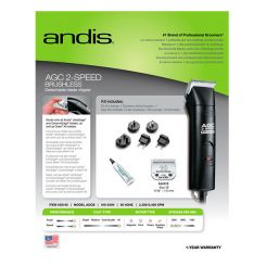 Andis Super AGC 2 Speed Brushless Black артикул AN 25140 фото, цена AN_19971-05, фото 5