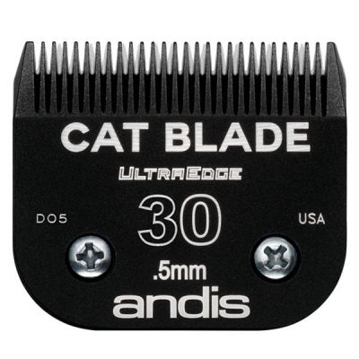 Нож для стрижки котов Andis Ultra Edge Cat Blade Black #30 - 0,5 мм.