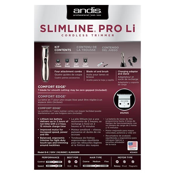 Andis Slimline Pro Li D-8 US Edition