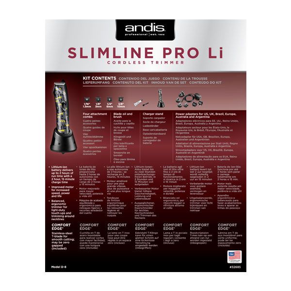Andis Slimline Pro Li D8 Nation Crown
