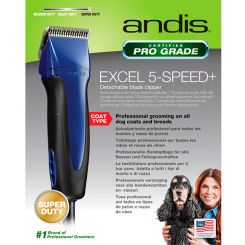 Машинка для стрижки животных Andis SMC Excel 5-Speed+, синяя артикул AN 65490 фото, цена AN_22570-05, фото 5