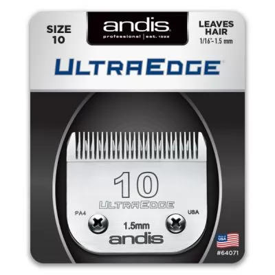 Інформація про сервіс Ножовий блок Andis Ultra Edge № 10, 1,5 мм