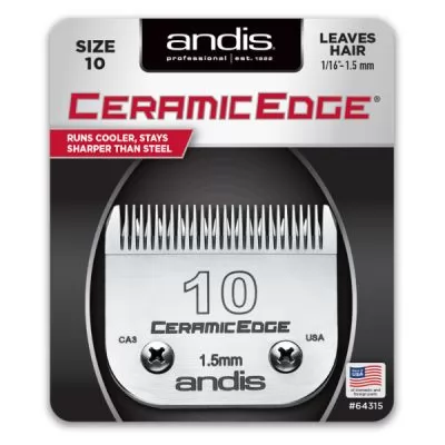 Інформація про сервіс Ножовий блок Andis Ceramic Edge № 10, 1,5 мм