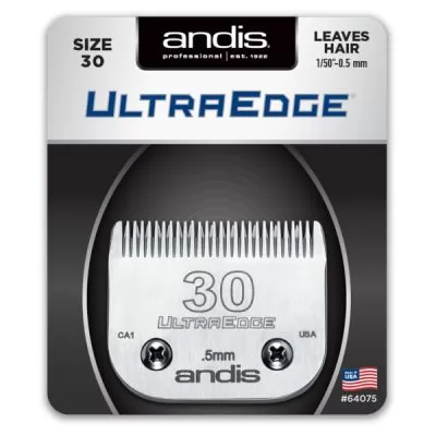 Технические характеристики Ножевой блок Andis Ultra Edge № 30, 0,5 мм.