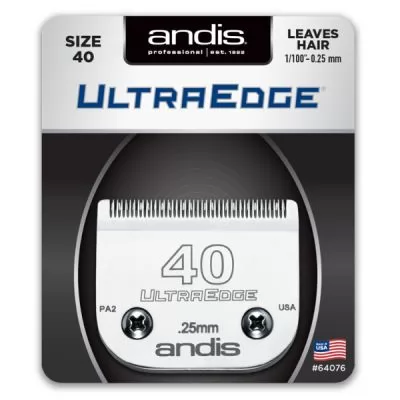 Информация о сервисе Ножевой блок Andis Ultra Edge № 40, 0,25 мм