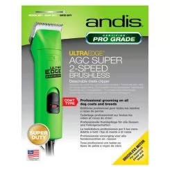 Фото Машинка для грумінгу Andis Super AGC 2 Speed Brushless Green - 4