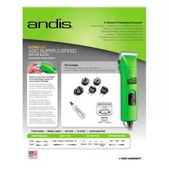 Фото Andis Super AGC 2 Speed Brushless Green - 5