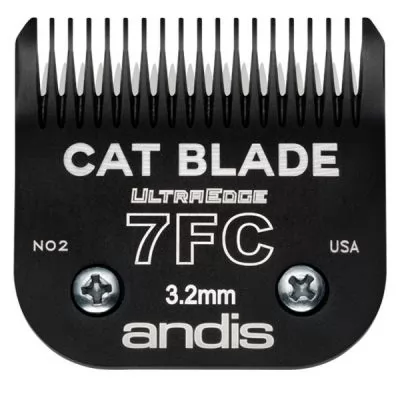 Нож для стрижки котов Andis Ultra Edge Cat Blade Black #7FC - 3,2 мм. - Все фото.